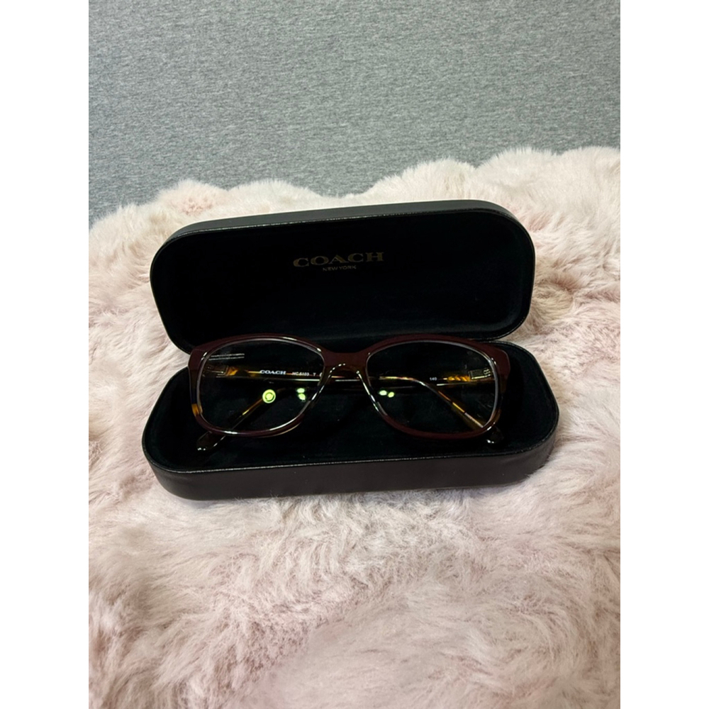 Women's Coach Eyeglasses Brown Tortoise Size 54-16-140
